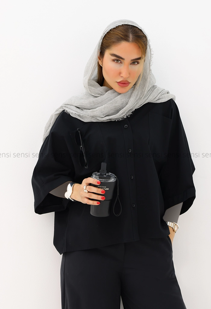 شومیز لینن اورشرت کد1006379